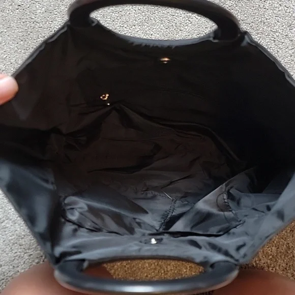 Rose applique handle bag - Picture 5 of 5